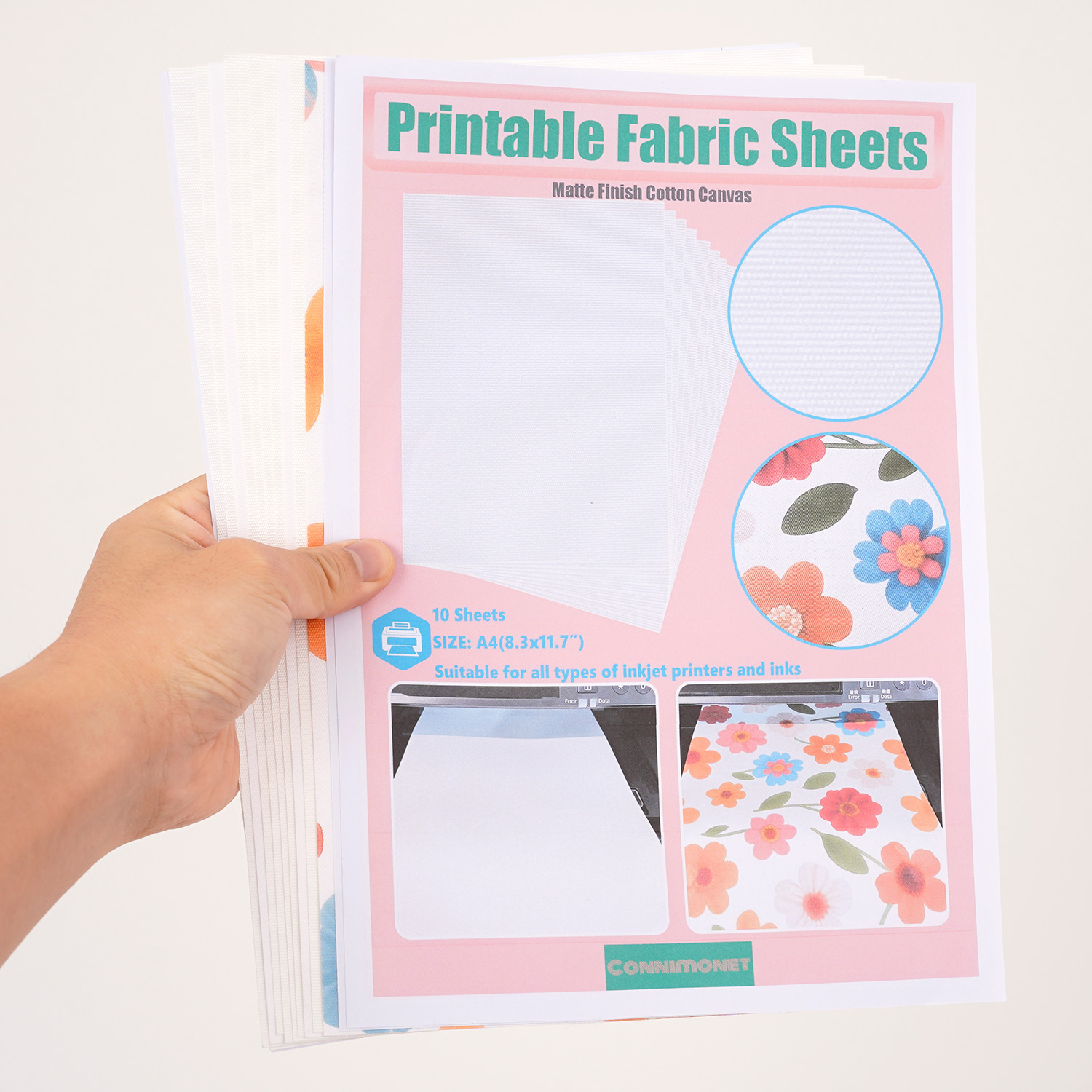 Commercial Fabric Printing Machine - 5 шт./10 шт. белая хлопковая холщовая